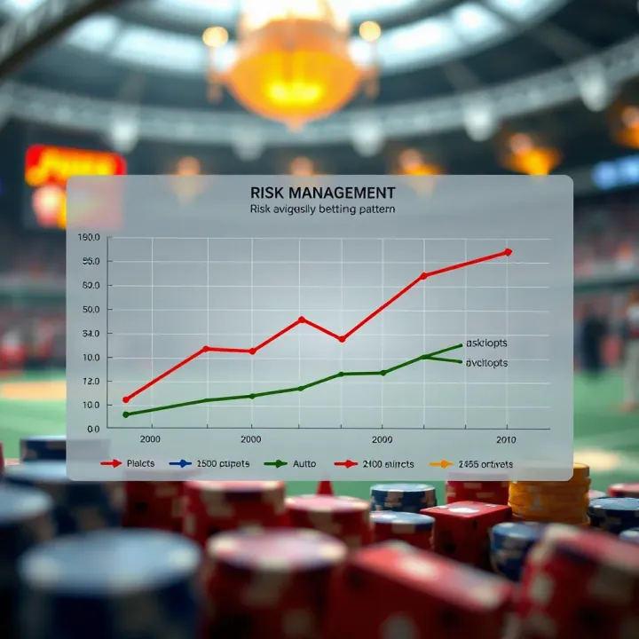 Graph illustrating risk management techniques and betting patterns in Paripesa Aviator