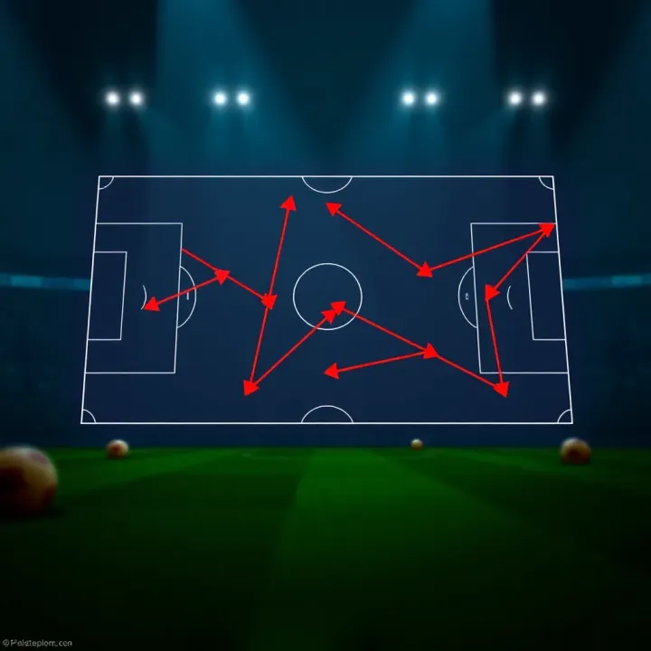 Football Tactics and Strategies Influencing the Season Tactical board displaying football strategies with player formations and arrows