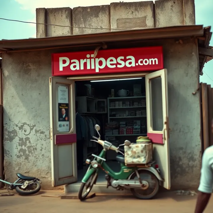 Old storefront of a mobile shop representing the early beginnings of Paripesa.com