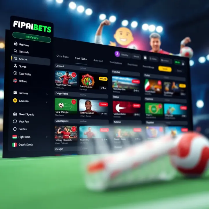 User interface displaying various sports betting options on a digital platform