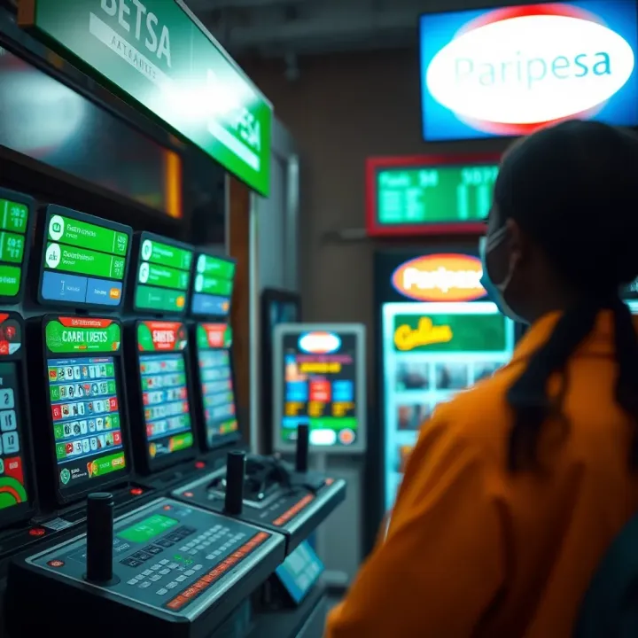 Different types of betting games and payment options available at Paripesa shops