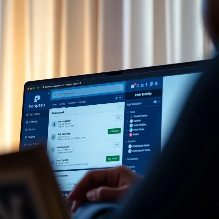 Secure account management features on Paripesa website dashboard