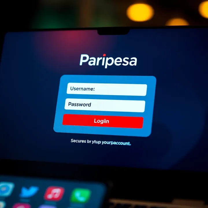 Secure login interface displaying fields for username and password