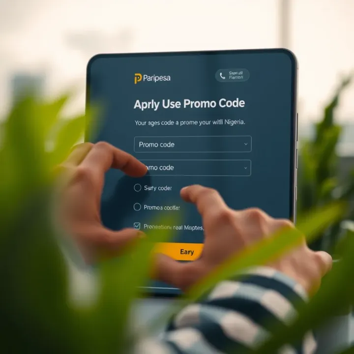 User entering promo code on Paripesa registration form