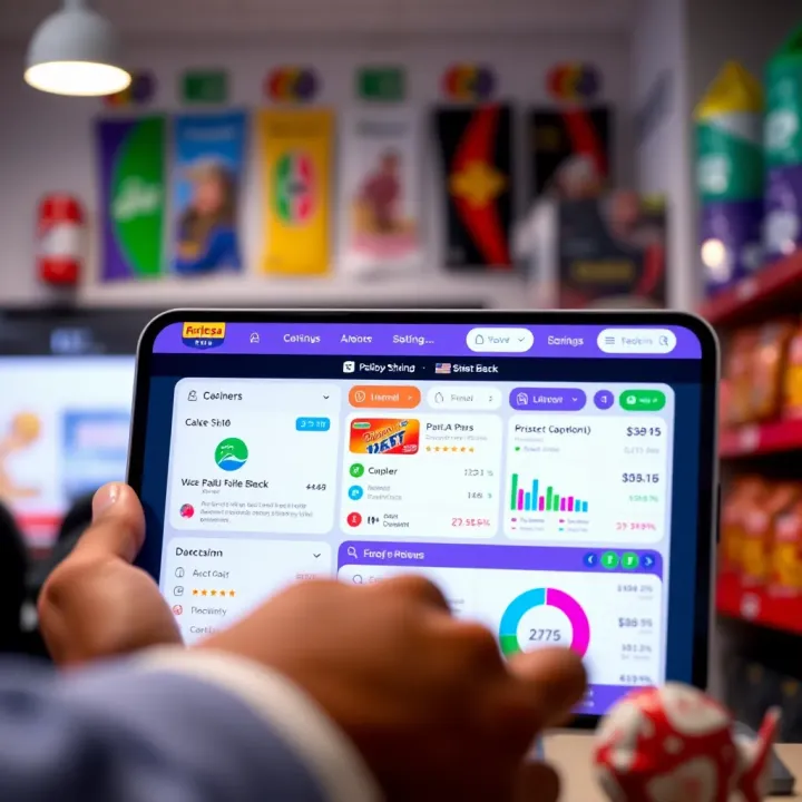 Dashboard of an online Paripesa shop showing sales data and management options