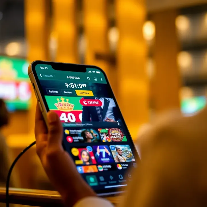 Safe and responsible online betting on a digital device showcasing Paripesa platform