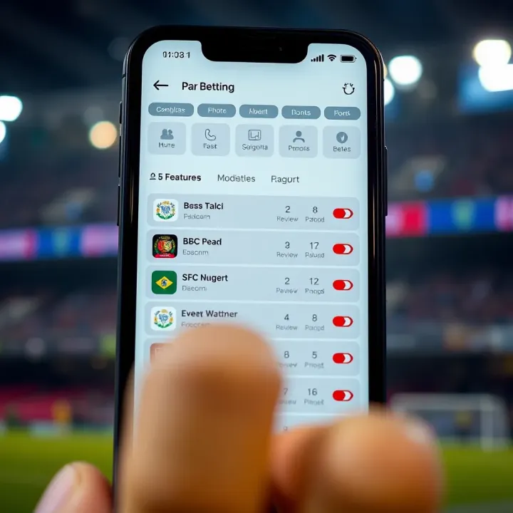 User interface showing betting options on the Paripesa app screen