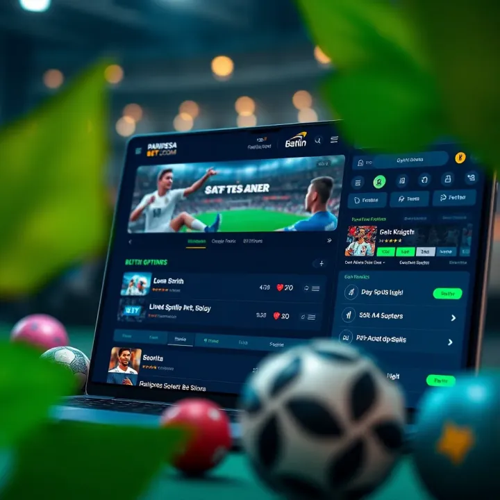Paripesa Bet.com Platform Overview with Betting Options Overview of Paripesa Bet.com user interface showing various betting options and live sports events
