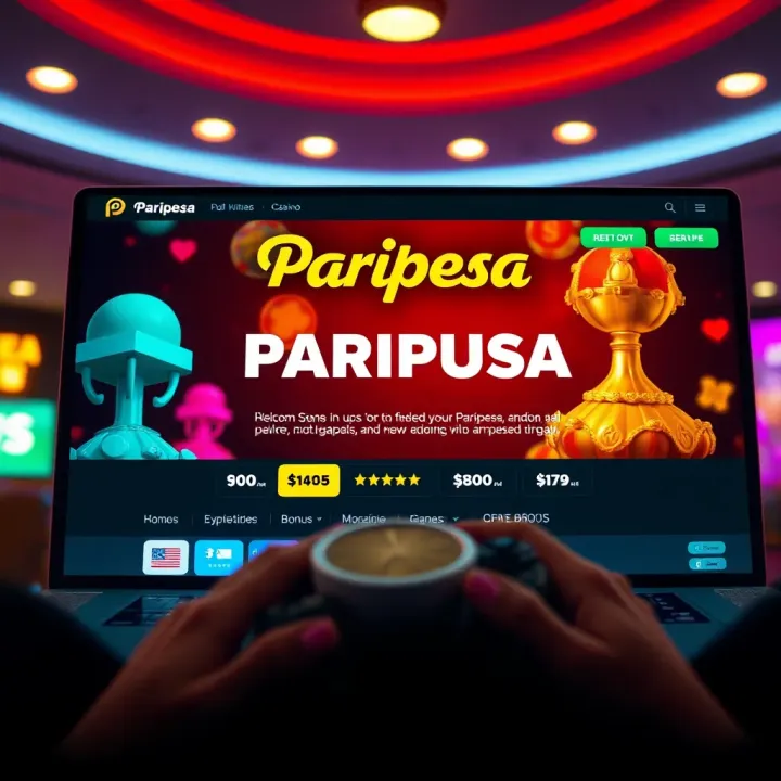 Bright casino interface showing Paripesa welcome bonus for Nigerian players
