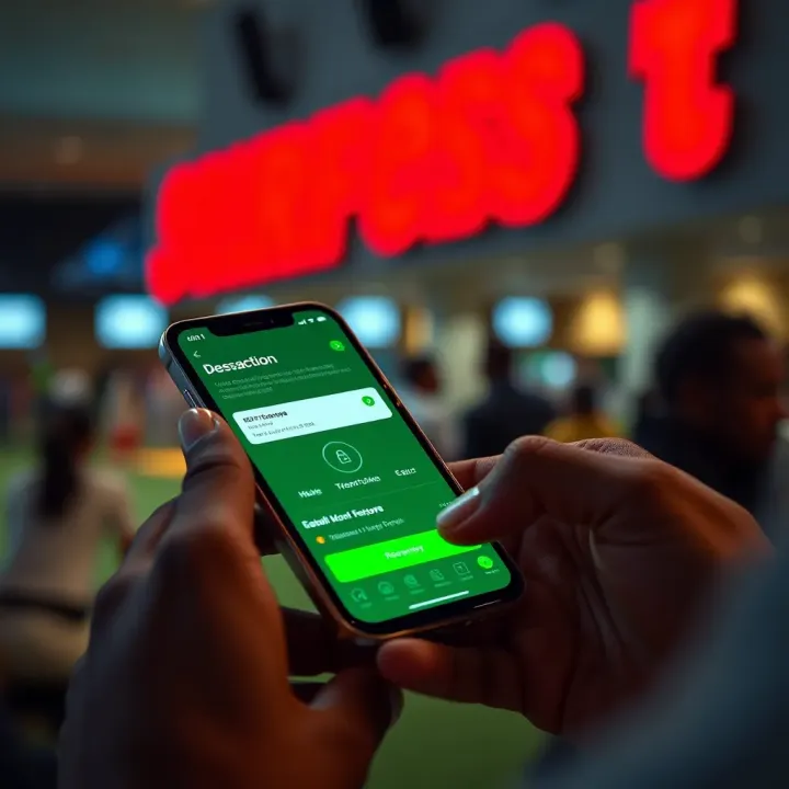 Secure transaction process on Paripesa Lite Mobile with deposit and withdrawal features