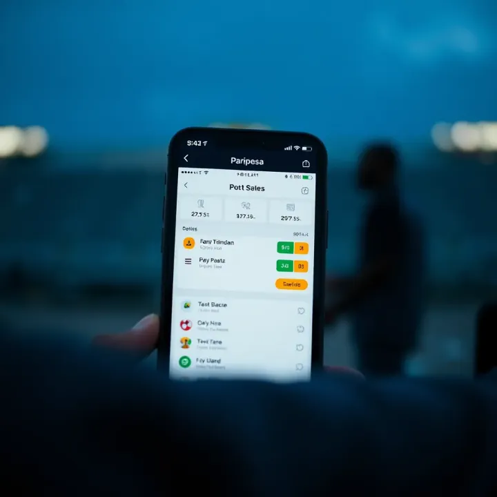 User interface of Paripesa Old Mobile Lite showing a simplified betting platform