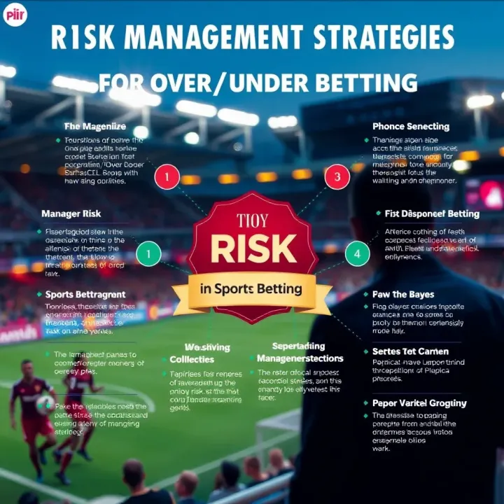 Diagram showing strategies and tips for managing risk in sports betting