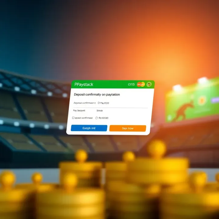 Illustration of successful deposit confirmation on Paripesa betting site using Paystack