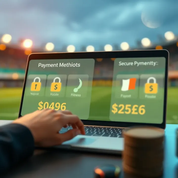 Illustration of secure online transactions on Paripesa platform with Nigerian currency symbols and payment icons