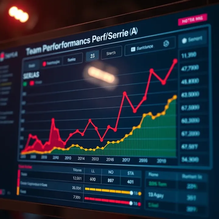 Graph showing team performance trends and betting odds insights for upcoming Serie A games