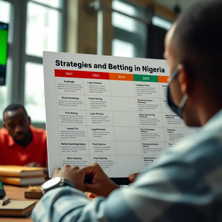 Chart showing strategic approaches and legal considerations for sports betting in Nigeria