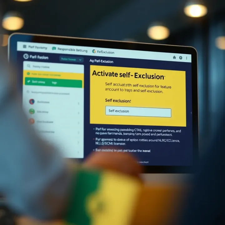 Interface showing self-exclusion feature activation on PariPesa betting platform