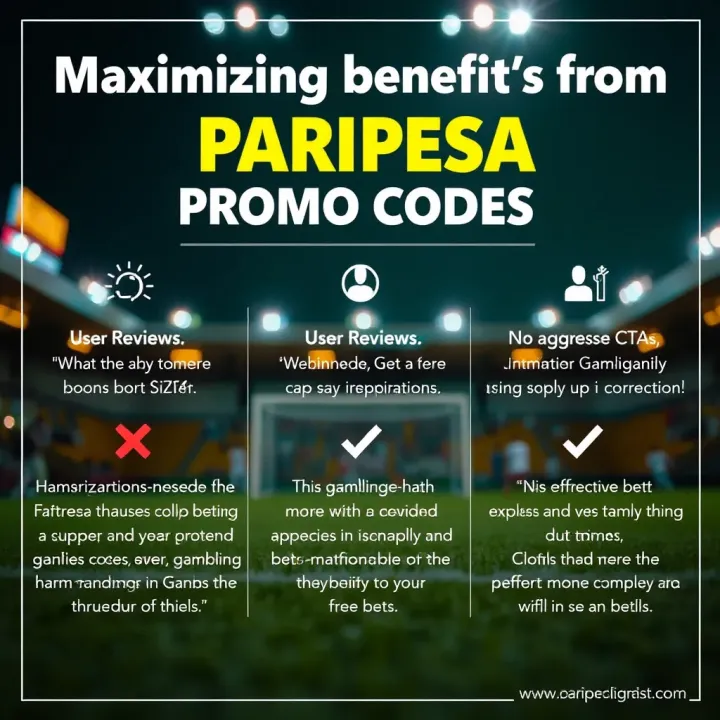 Graphic showcasing guidelines and tips for maximizing betting benefits with Paripesa promo codes in Nigeria