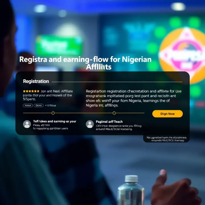 Visual guide showing the registration and earning flow for Nigerian users on Paripesa
