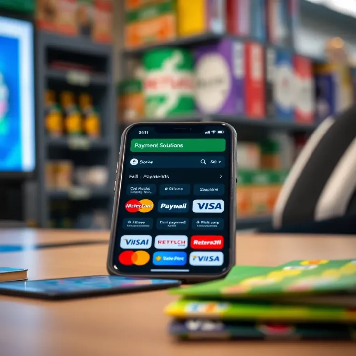 Digital payment methods displayed on a mobile device representing flexible payment options for Nigerian betting platforms