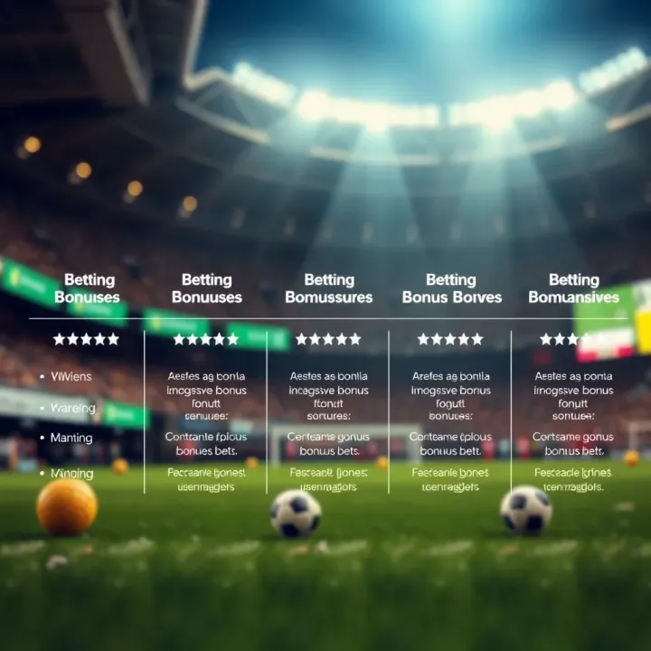 Illustration showing different types of betting bonuses available on Paripesa platform