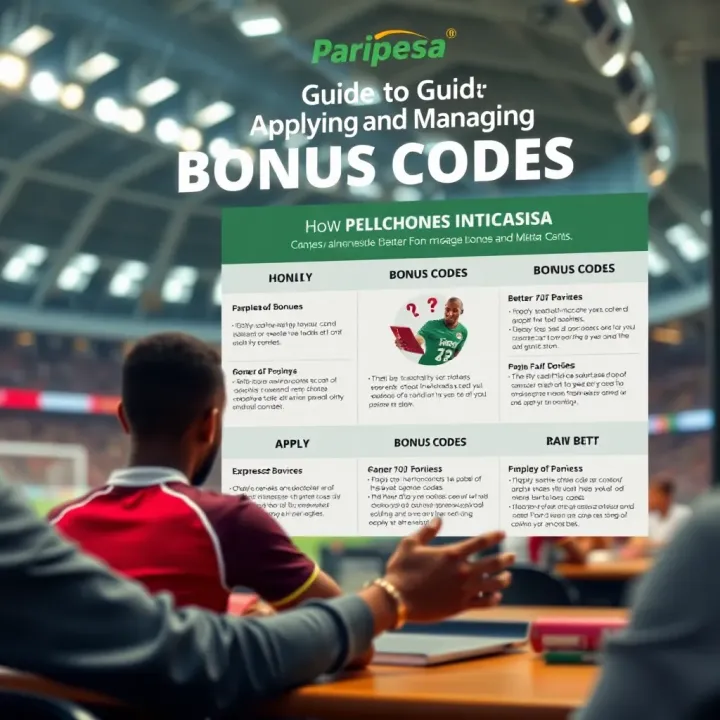 Graphic depicting how to apply bonus codes and manage betting bonuses responsibly