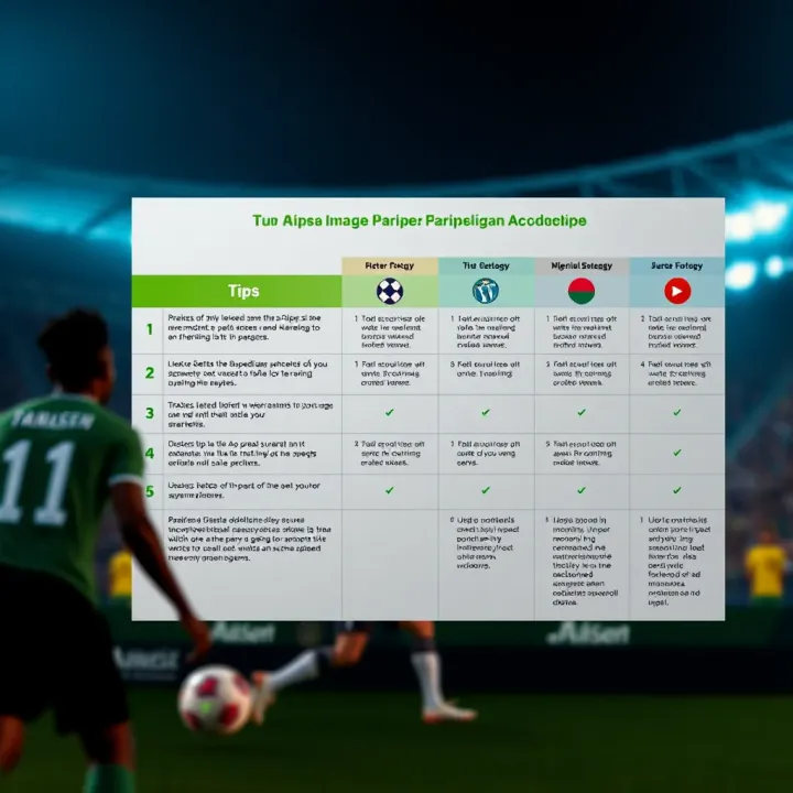 Effective Strategies for Nigerian Bettors Using Paripesa in Bundesliga Chart showing tips and strategies for Nigerian bettors to maximize returns on Bundesliga Paripesa wagers