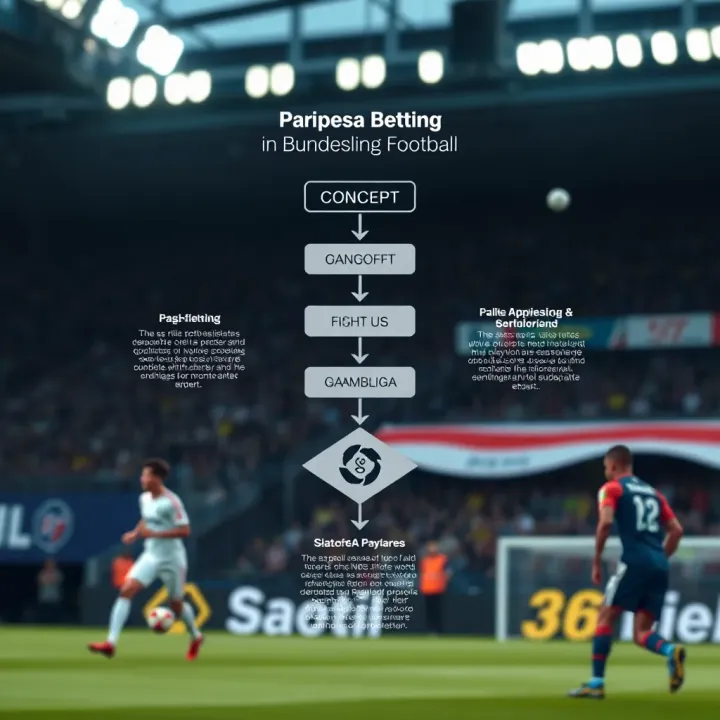Diagram illustrating the concept and flow of Paripesa betting in Bundesliga football