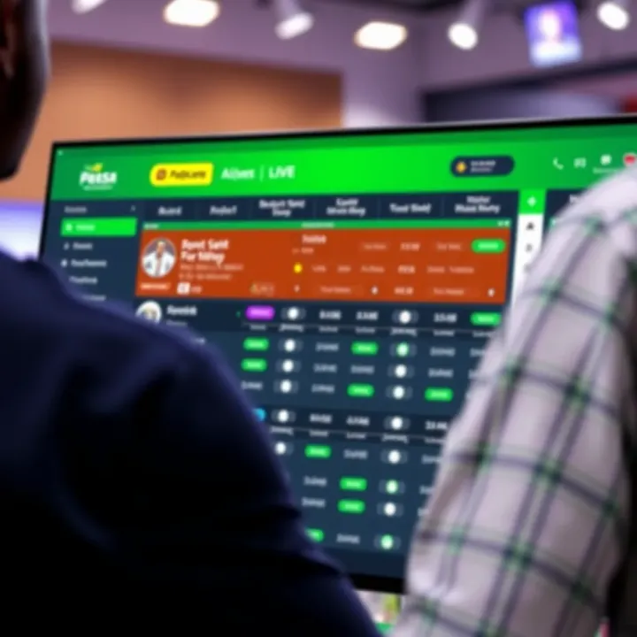 User interface displaying online sports betting options on Paripesa Live platform