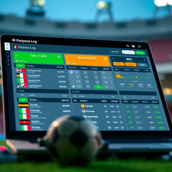 Screenshot of Paripesa Log interface displaying various betting statistics and results for Nigerian sports events