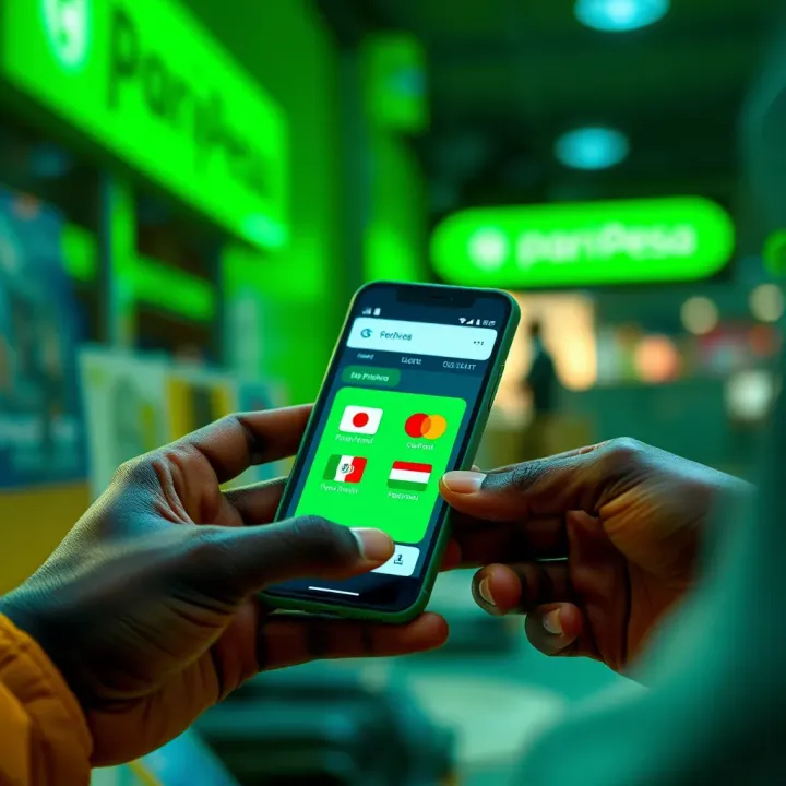 Secure payment transaction on Paripesa New Mobile Lite showing various Nigerian payment methods