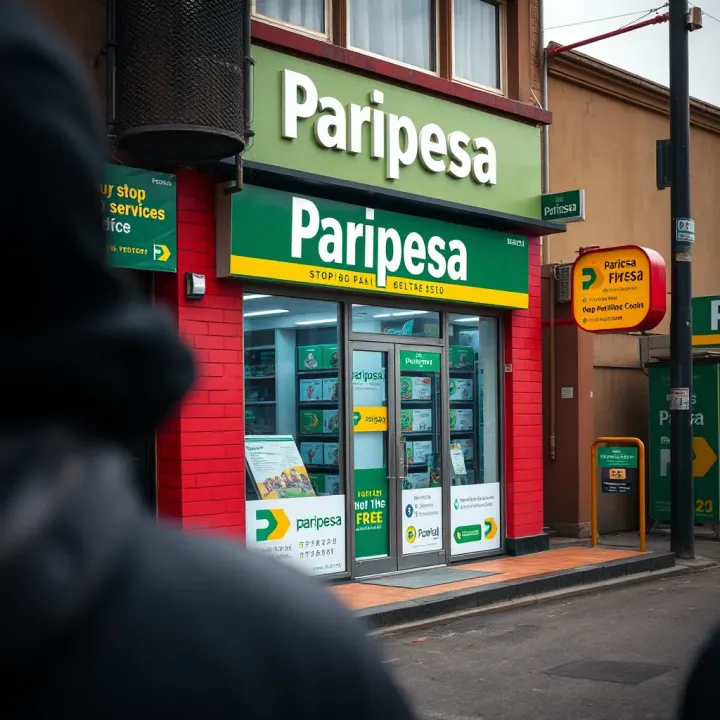 Paripesa shop exterior showcasing betting services in Nigeria