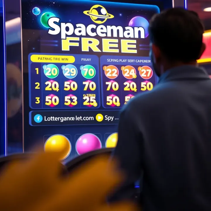 Interface of Paripesa Spaceman Free showcasing colorful lottery numbers and gameplay options