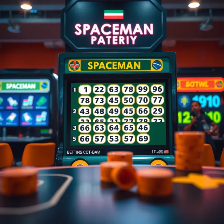 Illustration showing the layout of Paripesa Spaceman game interface with numbers and symbols